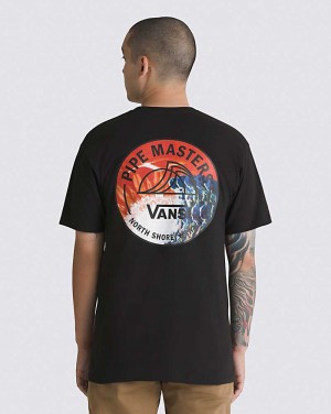 Vans 2023 Pipe Masters Lock Up Women T Shirts Black | RP1-4572