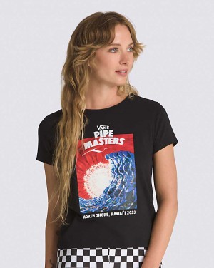 Vans 2023 Pipe Masters Mini Men T Shirts Black | DS1-5069