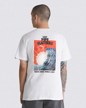 Vans 2023 Pipe Masters Poster Women T Shirts White | EN1-5824