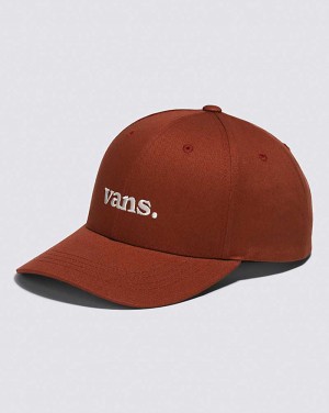 Vans 66 Structured Jockey Men Hats Orange Red | TM1-6983