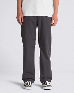 Vans Authentic Chino Relaxed Men Pants Dark Grey | YJ1-2903