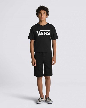 Vans Authentic Stretch Kids' Shorts Black | MT1-6323