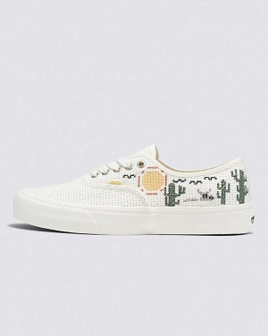 Vans Authentic VR3 Desert Embroidery Shoe Men Sneakers White | BK1-3435