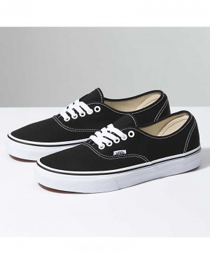 Vans Authentic Wide Shoe Men Sneakers Black / White | WG1-6610