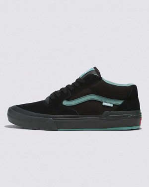 Vans BMX Style 114 Shoe Men Sneakers Black / Turquoise | RE1-8435