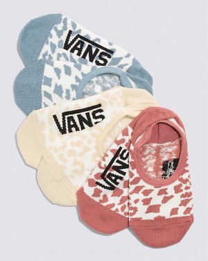 Vans Cheetah Check Canoodle Kids' Socks Mocha | OZ1-3215