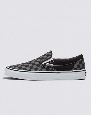 Vans Classic Checkerboard Slip-On Shoe Men Slip On Shoes Black / Grey | PV1-3450