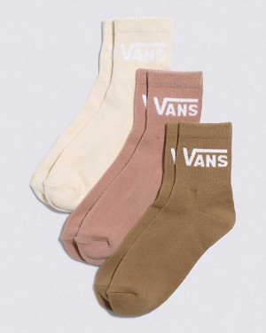 Vans Classic Half Crew Men Socks Light Coral | WK1-0618