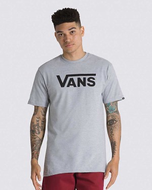 Vans Classic Men T Shirts Grey / Black | MT1-6443