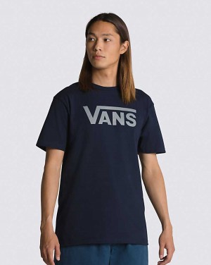 Vans Classic Men T Shirts Navy | KR1-6648