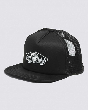 Vans Classic Patch Trucker Kids' Hats Black / Black | ZR1-8743