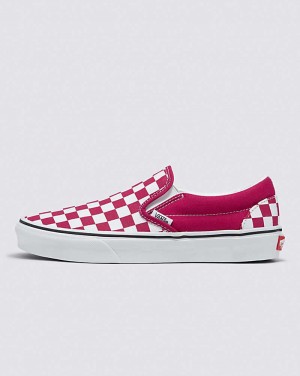 Vans Classic Slip-On Checkerboard Shoe Women Slip On Shoes Pink | DW1-2283