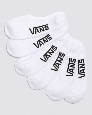 Vans Classic Super 9.5-13 3 Pack No Show Men Socks White | OY1-0281