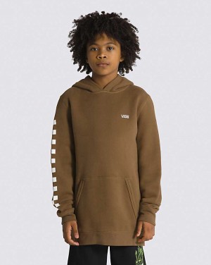 Vans Comfycush Pullover Kids' Hoodie Dark Yellow | AV1-3897