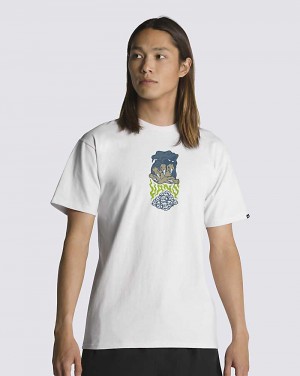 Vans Conjuring Dirt Men T Shirts White | NS1-1805