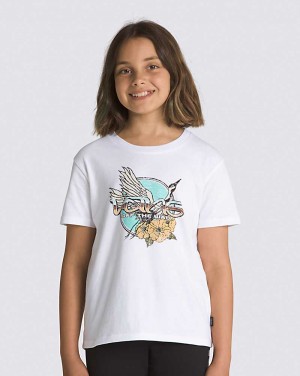 Vans Crane Call Kids' T Shirts White | UV1-0670