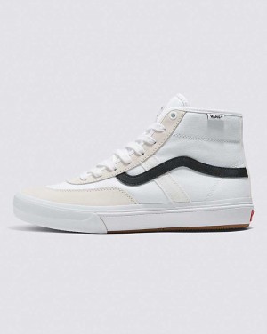 Vans Crockett High Shoe Women High Top Sneakers White / Black / Brown | YL1-7645