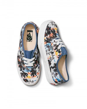 Vans Customs Aloha Authentic Kids' Sneakers Blue / Multicolor | KM1-3030