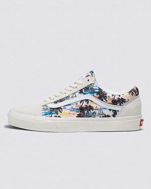 Vans Customs Aloha Old Skool Women Sneakers White Multicolor | VH1-3733