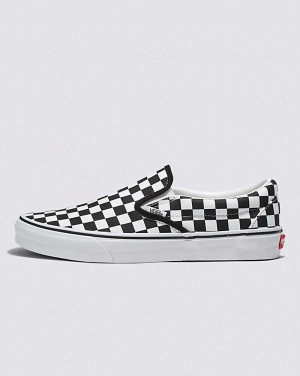 Vans Customs Checkerboard Slip-On Wide Men Slip On Shoes Red / White | DY1-9839