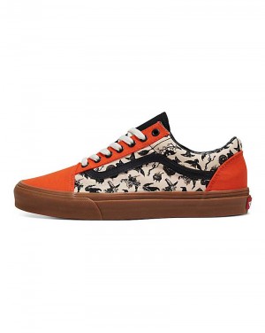 Vans Customs Library Halloween Old Skool Shoe Men Sneakers Orange / Beige | PQ1-1263