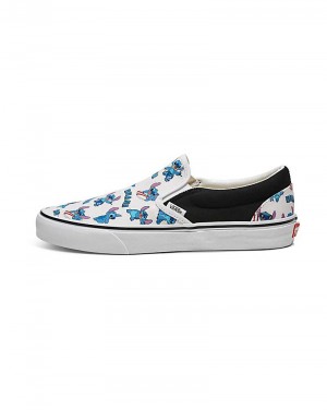 Vans Customs Lilo & Stitch Slip-On Shoe Men Slip On Shoes Black / Multicolor | DD1-0354