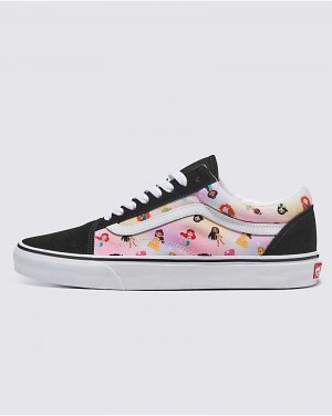 Vans Customs Princess Old Skool Shoe Women Sneakers Pink / Multicolor / Black | QU1-8816