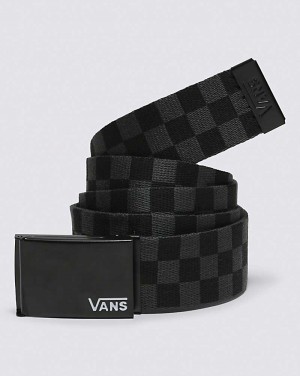 Vans Deppster Web Men Belts Black / Charcoal | HM1-8232