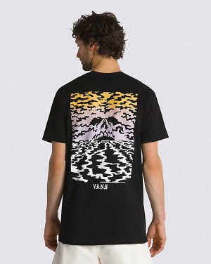 Vans Doom Volcano Men T Shirts Black | NM1-6474