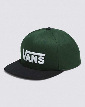 Vans Drop V Snapback Kids' Hats Green | GE1-2555