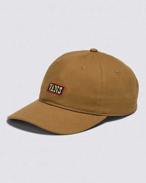 Vans Dusker Curved Bill Jockey Men Hats Dark Yellow | YP1-2202