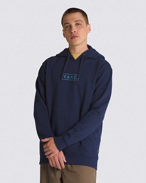 Vans Easy Box Pullover Men Hoodie Blue | YC1-2064