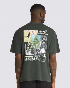 Vans Ecosystem Men T Shirts Deep Green | XW1-3139