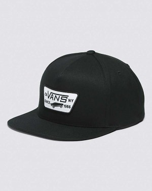 Vans Full Patch Snapback Men Hats Black | YR1-1956