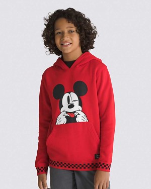 Vans Funhouse 100 Pullover Kids' Hoodie Red | PR1-1907