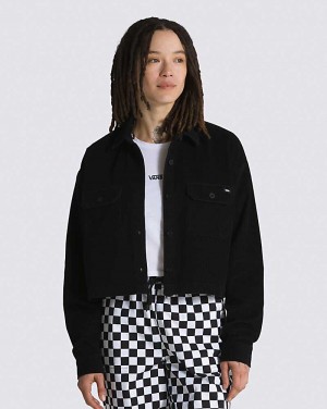 Vans Harmony Shacket Women Jackets Black | KG1-4877