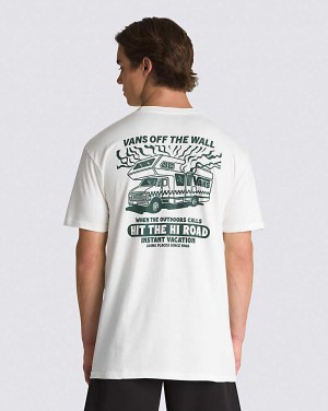 Vans Hi Road RV Men T Shirts White | NM1-4761