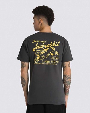 Vans Jackrabbits Grills Overdye Men T Shirts Black | YN1-3481