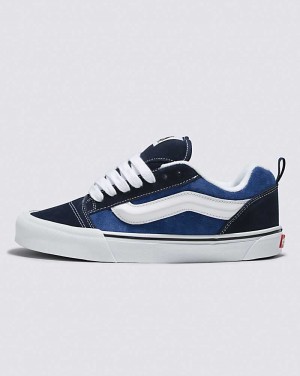 Vans Knu Skool Shoe Men Sneakers Navy / White | ZY1-6390