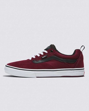 Vans Kyle Walker Shoe Women Skate Shoes Dark Red / White | SJ1-2733