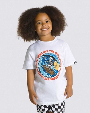 Vans Little Kids 66 Shredders Kids' T Shirts White | QN1-2655