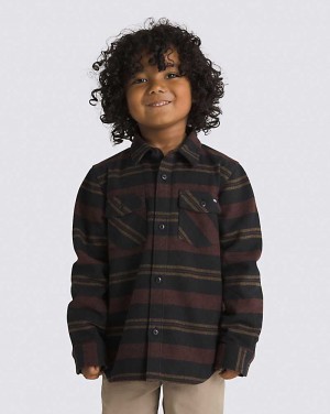 Vans Little Kids Conway Flannel Kids' Shirts Black | CX1-0326