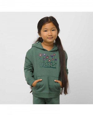 Vans Little Kids Eve Blossom Pullover Kids' Hoodie Green | OJ1-6411