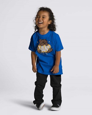 Vans Little Kids Honey Bear Kids' T Shirts Blue | WF1-4002