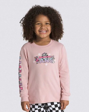 Vans Little Kids Let It Snow Kids Long Sleeve Kids' T Shirts Pink | AX1-4267