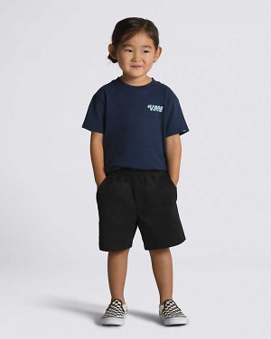 Vans Little Kids Range Elastic Waist Kids' Shorts Black | HA1-5599