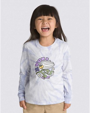 Vans Little Kids Sk8N Daisy Kids' T Shirts Purple | NR1-0091