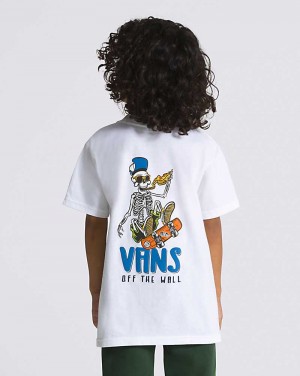 Vans Little Kids Skull Slices Kids' T Shirts White | PU1-6717