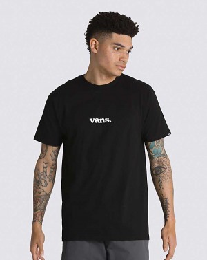 Vans Lower Corecase Men T Shirts Black | BL1-3586