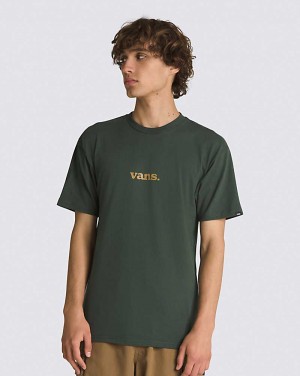 Vans Lower Corecase Men T Shirts Deep Green | OO1-0609